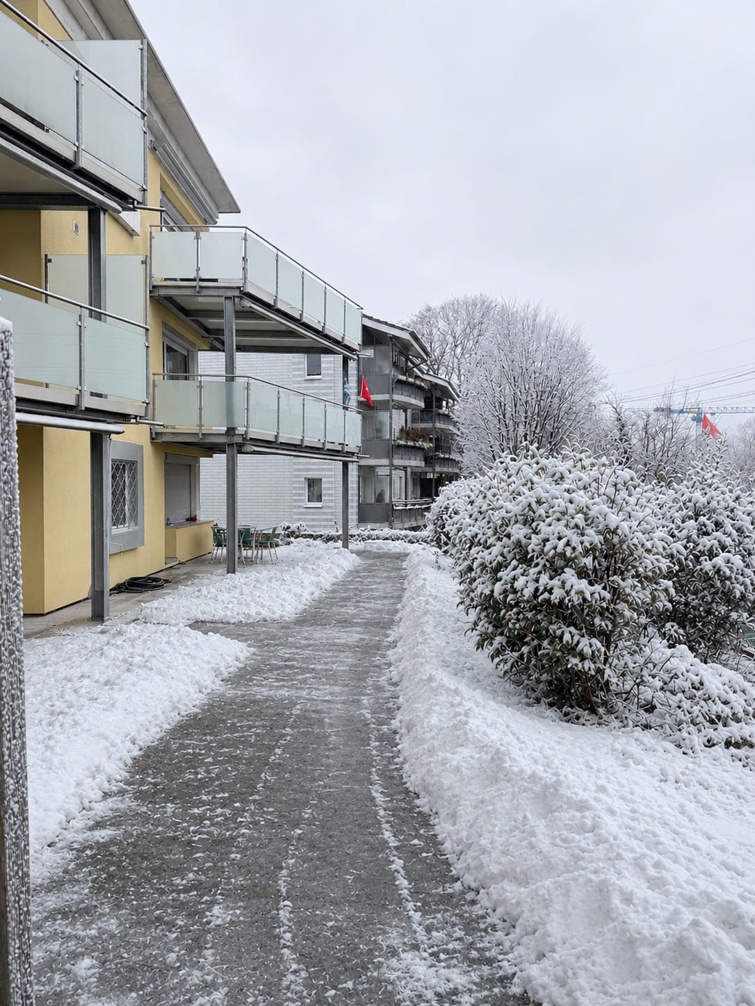 Winterdienst rund um eine Liegenschaft